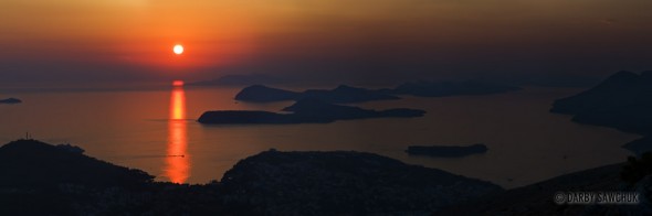 Dalmatian Islands at Sunset