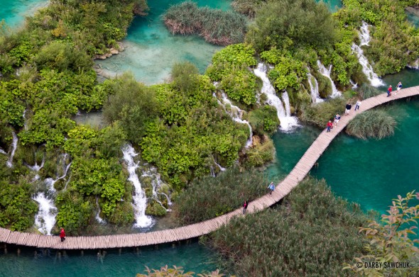 Plitvice Waterfalls from Above