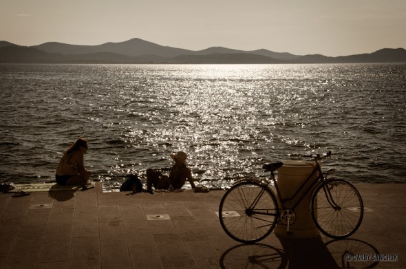 Relaxing by Zadar's Sea Organ