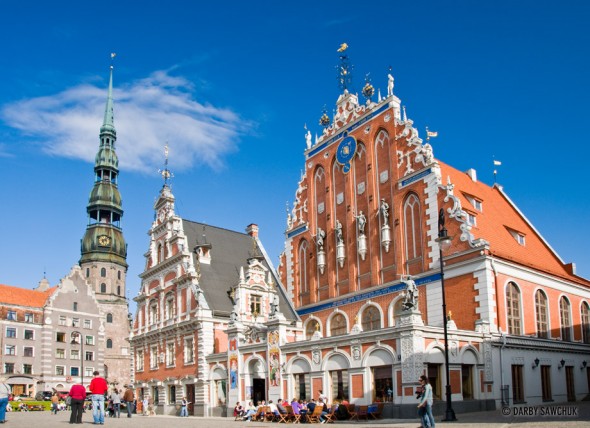 The House of Blackheads in Old Riga, Latvia.
