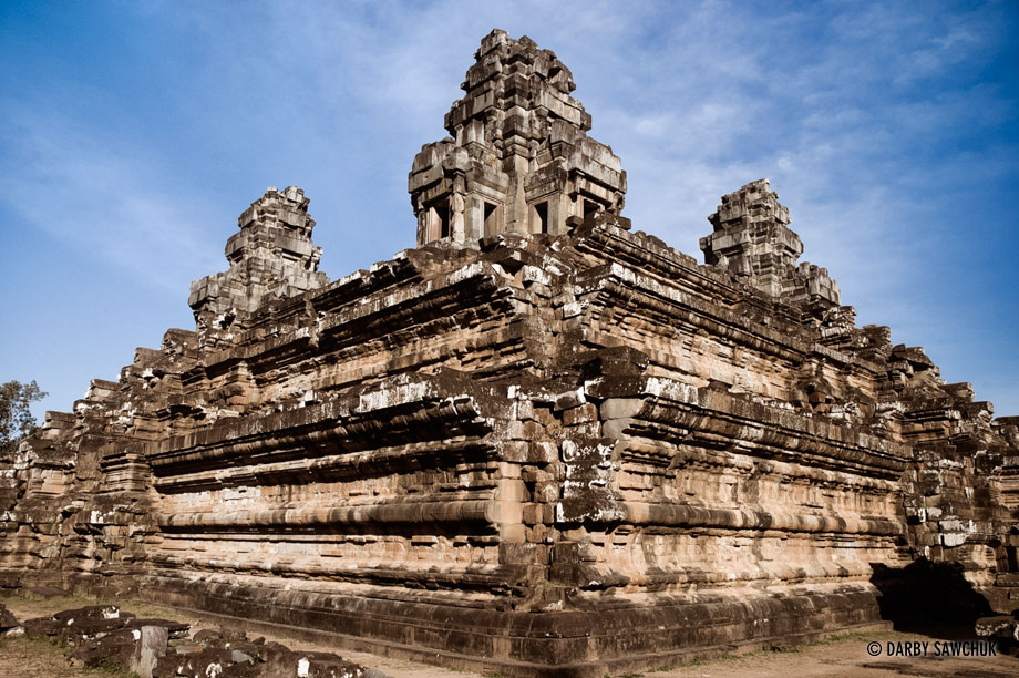 The Khmer temple mountain of Ta Keo, built out of sandstone in the Angkor region of Cambodia.