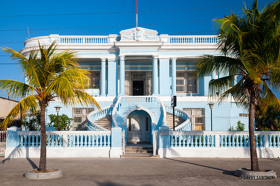 Radio Ciudad del Mar now occupies one of Cienfuegos' classical French buildings.