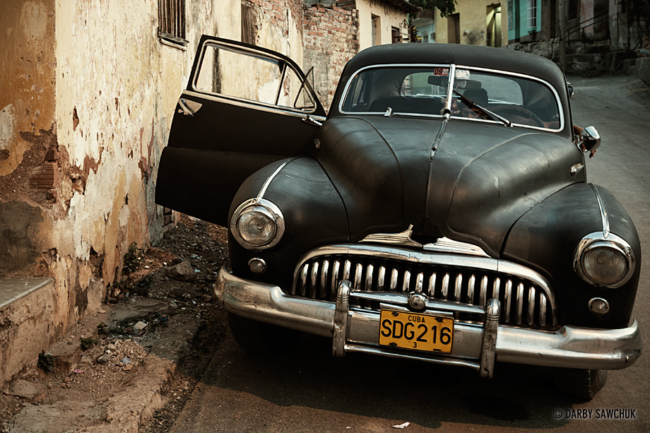 A classic American car in the streets of Trinindad, Cuba.