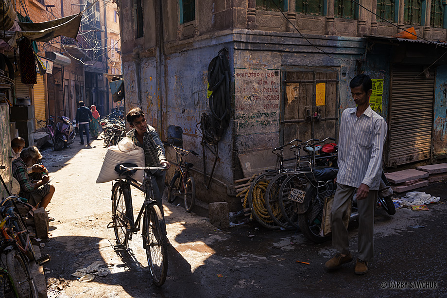 The streets of Jodhpur India.