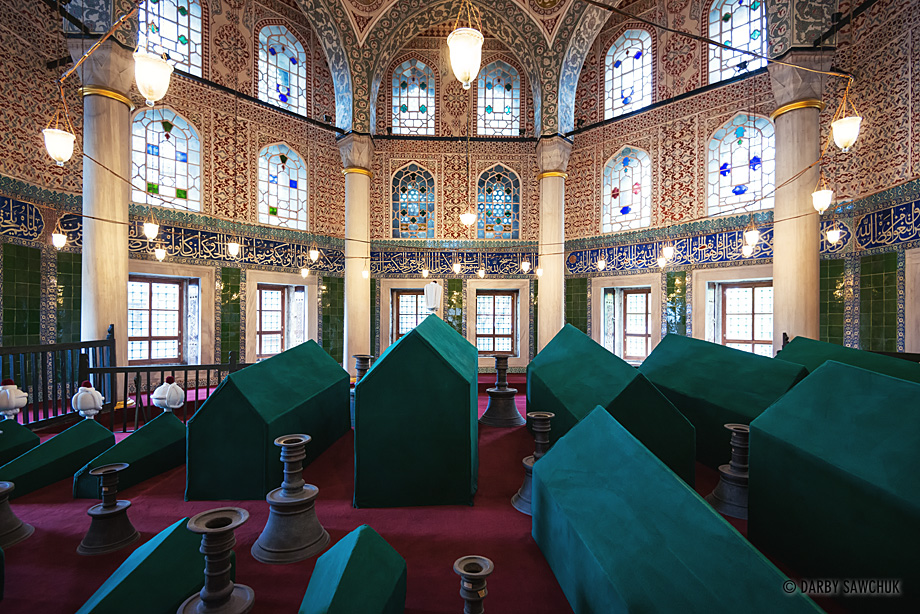 The Tomb of Sultan Mehmed III, one of five tombs belonging to Ottoman Sultans adjacent to the Hagia Sophia Museum.
