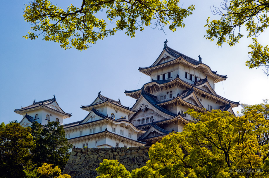 The central tower of Himeji Castle in Himeji, Japan.