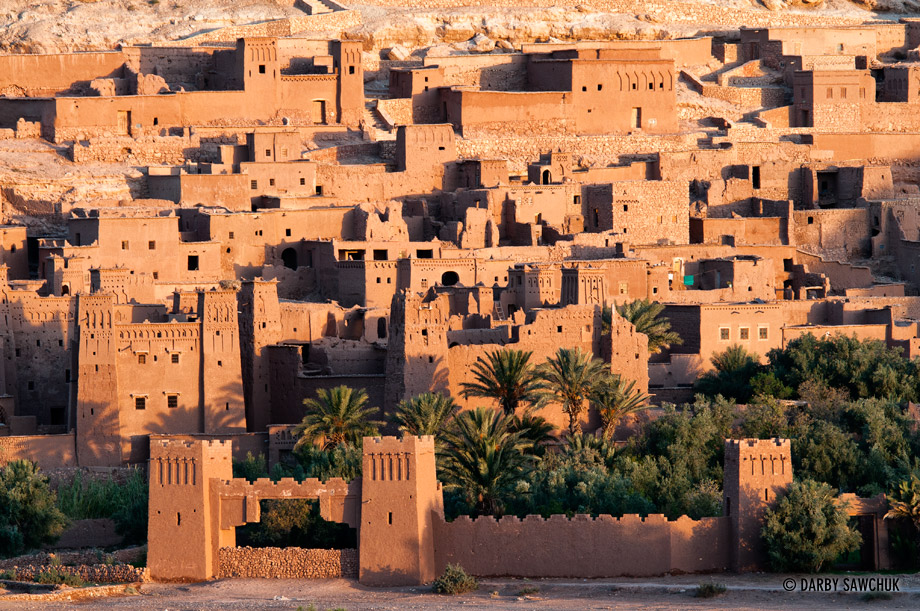 The fortified city of Ait Benhaddou, a ksar between Marrakech and the Sahara desert in Morocco.