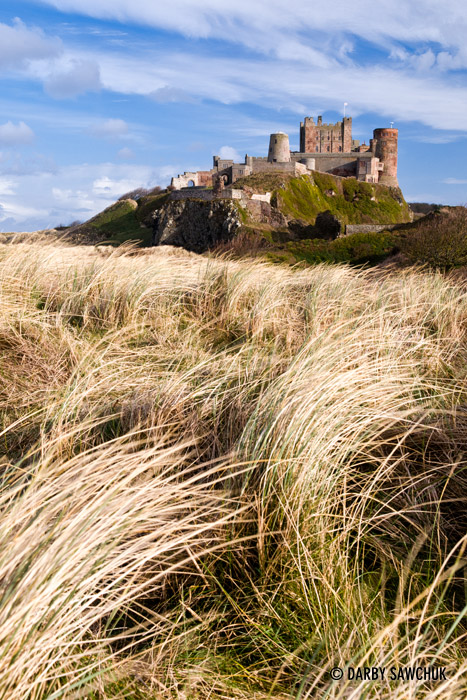 Bamburgh Castle in Northumberland.