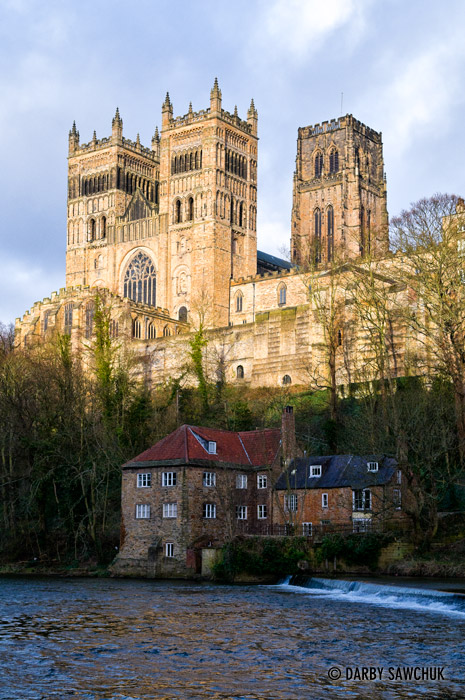 Durham Cathedral and the Fulling Mill in Durham.