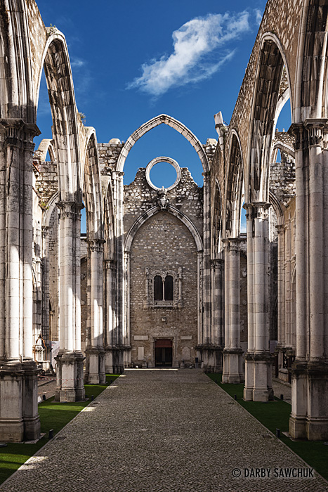 The nave of the Convent of Our Lady of Mount Carmel, or the Carmo Convent.