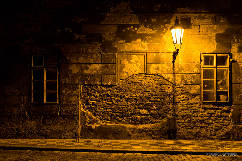 An alleyway in Prague, Czech Republic.