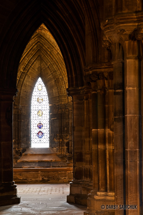 A gothic arch in Glasgow Cathedral.