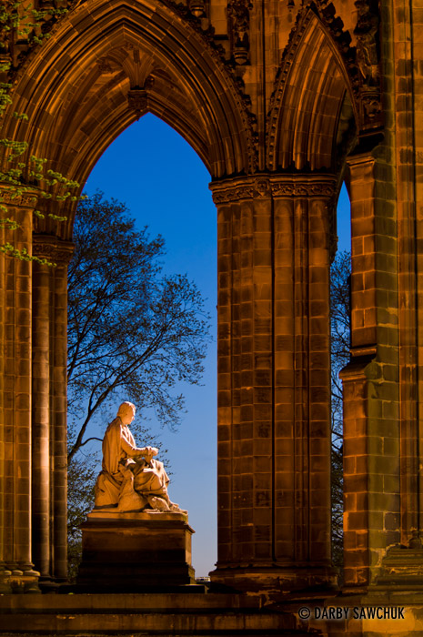 The Scott Monument in Edinburgh, Scotland.