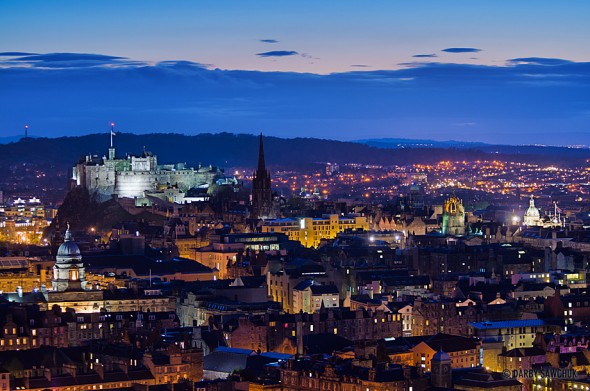 Evening over Edinburgh.