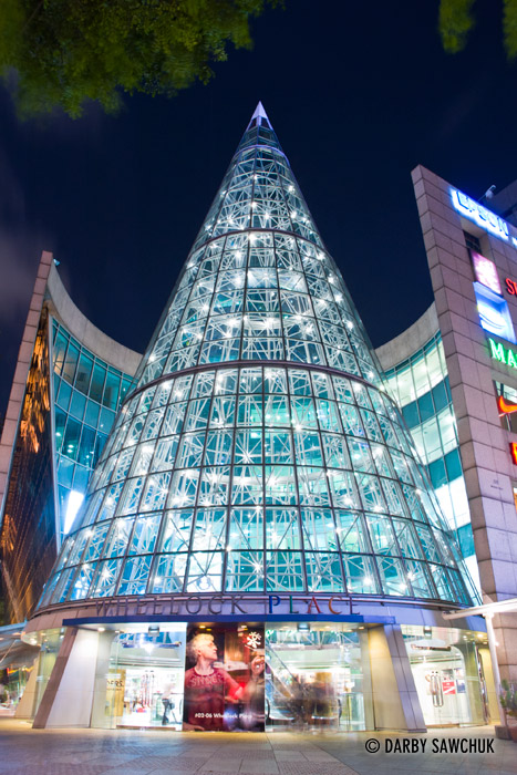 The Wheelock Place shopping mall on Orchard Road in Singapore.