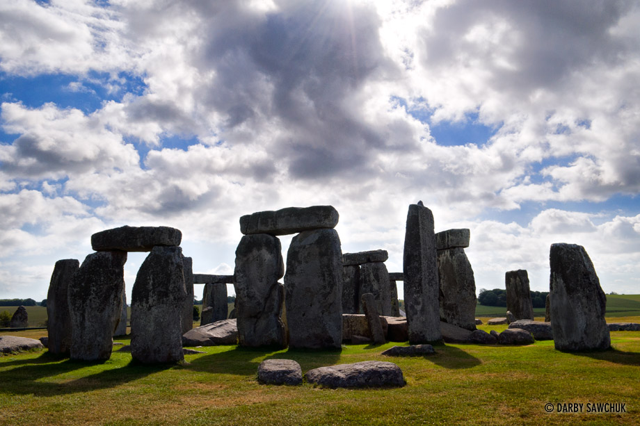 The giant, prehistoric stones of Stonehenge.
