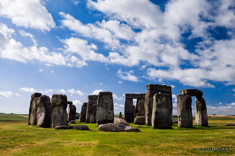 The megalithic monument of Stonehenge.