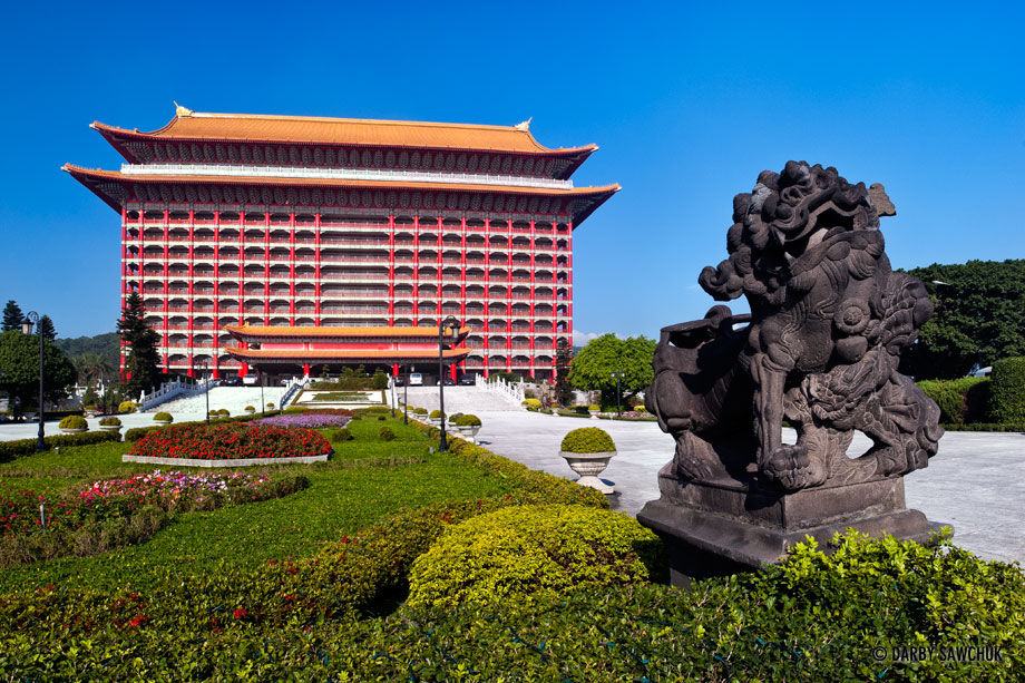 The Grand Hotel in Taipei. It is the world's tallest Chinese classical building.