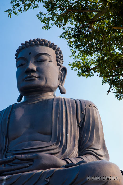 The 22-metre tall Great Buddha Statue on Bagua Mountain in Changhua, Taiwan.
