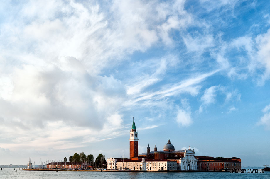 The Island of San Giorgio Maggiore in Venice, Italy.