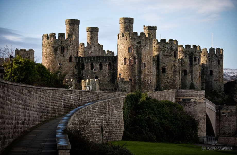 Conwy Castle on the north coast of Wales.