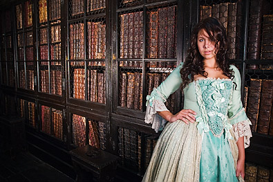 Royal Exchange Costume Hire shoot at Chetham's Library