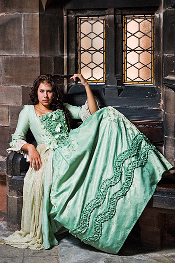 Royal Exchange Costume Hire shoot at Chetham's Library